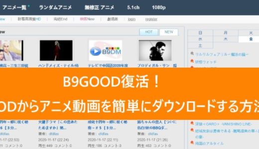 【最新】b9goodが閉鎖から復活？！アニメ動画無料できますか？安全ですか？b9goodについて解説！